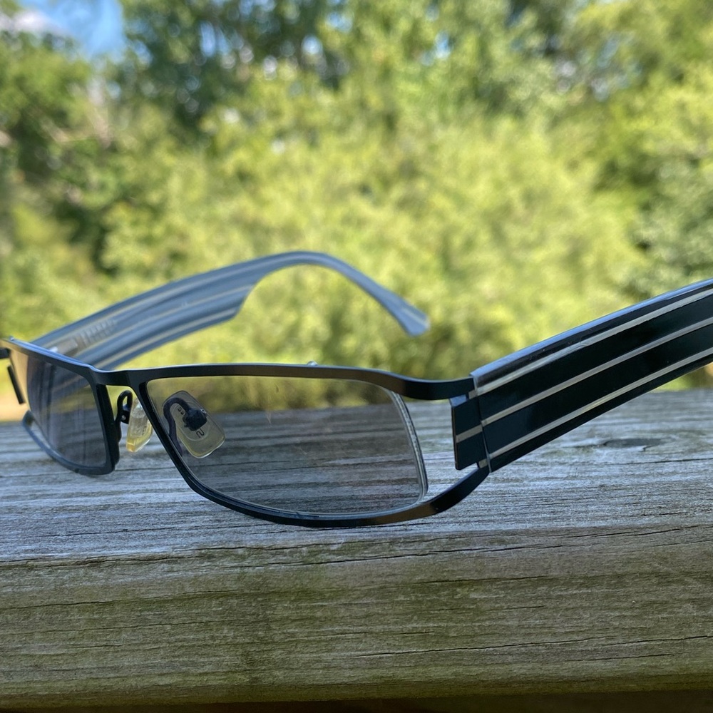 Shiluohua glasses frames S6091 53[]16 135 gray black striped Japanese